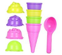 Kisangel Moules à Glace Plastique Ensemble pour Créer des Cornets de Glace Accessoires Réutilisables pour Fêtes et pour Déguster à Couleur Aléatoire