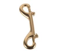 Kisangel Mousqueton Double en Laiton à Double Extrémité pour Laisse de Chien, Crochet Élégant et Robuste, Compatible Multifonction pour Gestion de Laisse et Porte-clés