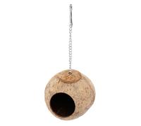 Kisangel Nichoir en Bois Naturel pour Oiseaux et Petits Animaux, Nid Cocon Sûr et Chaud Adapté pour Extérieur, Espace Confiné pour Perruches et Petits Oiseaux Style Plusieurs Styles