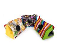 Kisangel Nid pour Perroquet à Suspendre Double Trou Nid Douillet Chaud pour Oiseaux Intérieur Hamac de Couchage Confortable pour Perruches et Autres Petits Oiseaux