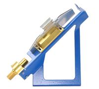 Kisangel Outil de Montage de Flèches en Métal Bleu Clip Adhésif pour Empennage de Flèches de 5 à 125 CM Accessoire de Tir à l'arc pour Plumage de Dinde et Empennages Plastiques Outil