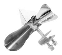 Kisangel Outil de Répulsion pour Oiseaux en Acier Inoxydable Petit Moulin à Vent Rotatif Multi-Angles, Résistant Vent pour Jardin, Pylônes Électriques et Voies Ferrées, Dispositif