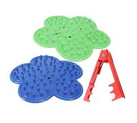 Kisangel Outils à Main pour Enlever Épines De Rosier Kit 3 Pcs Jardinage Fleuriste Arrache-épines Métal Et Caoutchouc Coloré Vert, Bleu Et Rouge, Outils pour Bouquet Et Entretien Pelouse