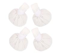Kisangel Pack de 4 pochons massage thaï en coton, boules aromathérapie pour thérapie par chaleur, détente musculaire, usage SPA et traitement corporel