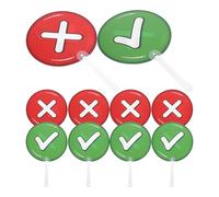 Kisangel Pagaies pratiques pour de classe, outils de rétroaction des étudiants, 10pcs, double face, plastique, usage, pour scénarios d'enseignement et école