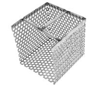 Kisangel Panier Filtrant de Drain de Sol Acier Inoxydable Maille Fine Capacité Renforcée Nettoyage Facile pour Caniveaux et Canaux de Drainage 10X10X10 Cm