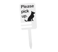 Kisangel Panneau De Jardin pour Animaux De Compagnie Avis Chaleureux Piquet en Bois Panneau De Jardin Interdit De Faire Besoins Piquet Facile À Installer