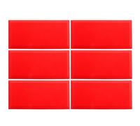 Kisangel Panneaux Acoustiques Insonorisants et Efficaces en Polyuréthane 6pcs Rouge Légers pour Minimiser L'écho et Isoler le Son pour Maison et