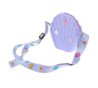 Kisangel Paquet Bandoulière Coquille en Silicone pour Fille, Pourpre | Fermeture Éclair Pratique, Design une Épaule, Usage Quotidien et Travail, Format Compact Couleur Aléatoire