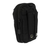 Kisangel Paquet De 2 Pièces Banane Ceinture Voyage Messager polochon Portable kit Outils kitbag Flic Pochette de Taille d'interphone Tissu Oxford Black