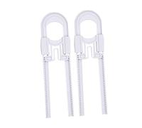 Kisangel Paquet De 2 Verrou de U pour Lot de Verrouillage de Placard Ajustable Verrou Coulissant pour Poignées Boutons de Cuisine