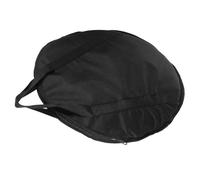 Kisangel Paquet de Rangement Rond pour Cymbales en Tissu Oxford Noir Résistant à L'usure, Petit Format Poignée Ergonomique, Pochette de Transport pour Instruments de Percussion, Paquet