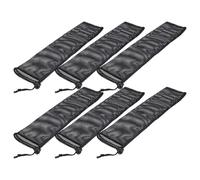 Kisangel Paquet Mangeoires à Oiseaux Sauvages à Cordon 6pcs Résistants en Nylon pour Jardin et Cour, Grand Capacité pour Graines, Filet Solide pour Pinsons