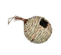 Kisangel Paradis des Oiseaux - Nid Doiseau Tissé Nichoir Confortable Cabane À Oiseaux en Paille Naturelle pour Jardin Décoration Suspendue