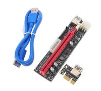 Kisangel Pcie Extension Cable to Riser Adapter Card USB Powered for Mining with Fast Data Transmission Stable Connection and Easy Installation