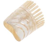 Kisangel Peigne à Pointe en Corne de Bœuf Naturel, Masseur de Tête Portable pour Massage du Cuir Chevelu et Protection les Nœuds Couleur Aléatoire Style Plusieurs styles