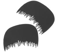 Kisangel Peignes Noirs Faciles à Transporter et Sûrs Cuir Chevelu en Plastique Ensemble de 2 Adaptés aux Hommes et Femmes, pour Ligne de Cheveux Adaptés aux Hommes et Femmes
