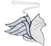 Kisangel Pendentif Commémoratif Élégant en Acrylique Représentant Un Chat Ange
