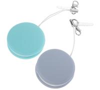 Kisangel Pendentif Nettoyeur D'écran de Téléphone Portable Macaron 2 Pcs en Silicone et Alliage D'aluminium, Non Rayant, pour Voyage et Utilisation Extérieure