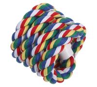 Kisangel Perchoir Corde Coton Spirale Flexible pour Perroquets Petits Oiseaux Suspendu Accessoire Cage pour Perruches Cockatiels Lovebirds