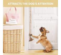 Kisangel Perles Bois Sonnette pour Chien Dressage Apprentissage Propreté Clochette Porte Chien Sortie