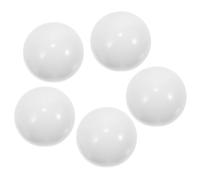 Kisangel Perles Rondes de Jeu 18 Mm, Lot de 5 Pièces, Perles en Acrylique Blanches pour Roue Russe Diamètre 20-27 Pouces, Accessoire de Jeu de Table pour Ambiance et Roulette