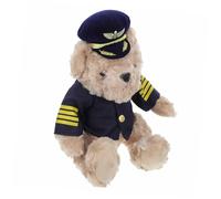 Kisangel Petit Ours en Peluche Pilote en Peluche 22 Cm Bébé Jouet Mignonne Décoration Intérieure Présent Original