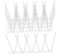 Kisangel Pics Anti-Oiseaux en Acier Inoxydable 25 Cm 20 Pointes Lot De 5 pour Jardin Et Terrasse Protection Extérieure Pigeons Et Chats Résistant Aux Intempéries