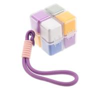 Kisangel Pilulier cubique de voyage - Étui à pilules portable coloré à 8 compartiments pour une semaine, détachable et facile à nettoyer pour, compléments alimentaires et vitamines