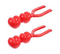 Kisangel Pince à Neige 2 Pièces en Plastique Souple Outil de Création de Boules de Neige d'hiver Extérieur pour Garçon et Filles Pratique et Solide Protège Les Mains du Froid