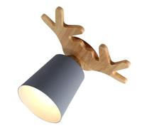 Kisangel Plafonnier Intérieur Bois Décoratif Style Cerf Lampe Suspendue Moderne pour Couloir et Entrée Lumière Douce Neutre Éclairage Ambiance pour Maison