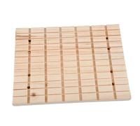 Kisangel Planche à Gratter en Bois Naturel pour Lapin, Chinchilla Et Cochon d'Inde - Planche à Poncer 27x20x1,5 Cm, Surface Lisse sans Bavures, Accessoire De Toilettage pour Petits Animaux