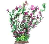 Kisangel Plante Décorative en Plastique pour Aquarium, Herbe Artificielle sous-Marine, Accessoire Décoratif pour Aquarium D’Eau Douce, Grosse Taille, Adaptée aux Poissons, Ornement