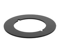 Kisangel Plaque de Renfort Ronde en Acier Inoxydable Épais Cache-trou de Poignée de Porte Noir Support de Serrure de Porte sans Perçage Réparation Serrure Chambre 1 Pièce