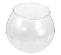 Kisangel Plastic Round Aquarium Transparent Small Fish Bowl for Home Decoration and Freshwater Fish Breeding for Party Storage and Desktop Display