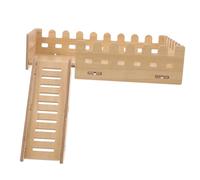 Kisangel Plateforme Bois Hamster Chinchilla avec Echelle Escalade Petit Animal Jouet Cage Repos Jouer Explorer