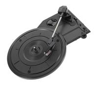 Kisangel Platine Vinyle Mouvement de Tourne-Disque, Plateau 200 MM, Aiguille de Phonographe, Commandes Intuitives, Design Noir, pour Amateurs de Musique et Décor Vintage