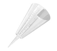 Kisangel Pluviomètre de Jardin Transparent avec Support Robuste Récepteur Pluie Plastique Outil de Mesure de Précipitations Extérieur pour Agriculture et Recherche Climatique