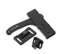 Kisangel Poignée Droite de Porte Moustiquaire pour Camping-car, Kit de Verrouillage de Porte de Rechange, Accessoires de Quincaillerie pour Caravanes et Remorques, Installation Facile,