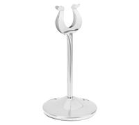 Kisangel Porte-Cartes de Table en Acier Inoxydable Argenté Base Solide et Stable, Porte-numéro de Table Solide pour Décorations de Fête et Engagements