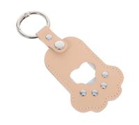Kisangel Porte-clés Mémoire pour Animaux Cuir PU Support Photo Forme de Patte Coffret Souvenir pour Poils de Chien et Chat Accessoire Compact et Pratique pour Garder Le Souvenir de Votre