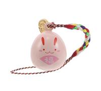 Kisangel Porte-clés Pendentif Lapin avec Clochette Breloque Charmante pour Téléphone Portable Accessoire et Porte-clés Résistant Design Kawaii pour Femme et Fille