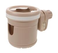 Kisangel Porte-gobelet Rotatif pour Pupitre de Musique, Support Pince Réglable Compatible Pieds de Micro, Porte-bouteille Kaki Multi-angles pour Batteurs et Accessoires Scène