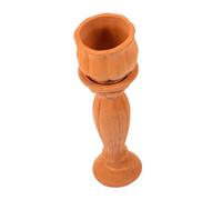 Kisangel Pot de Fleurs Miniature Céramique Style Colonne Romaine pour Décor Maison de Poupée Accessoire de Jardin Miniature Ornement Paysage Intérieur Réaliste
