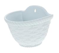 Kisangel Pot De Fleurs Mural Suspendu Imitation Rattan Décoration Élégante pour Intérieur Et Extérieur pour Balcons Et Jardins Installation Facile Et Design Minimaliste Et Pratique