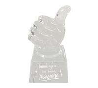 Kisangel Pouce Design Moderne Récompense Motivation Sculpture Décorative avec Gravure Merci
