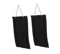 Kisangel Présentoir Mural pour Ceintures d'arts Martiaux en Feutre Noir, Support Pliable 2 Pièces pour Karaté, Judo et Taekwondo, Organiseur Solide pour Exposition Jusqu'à 12 Ceintures,