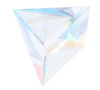 Kisangel Prisme Pyramide Lumineuse Attrape-soleil en Verre Décoratif