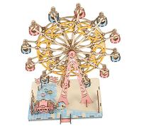 Kisangel Puzzle Bois DIY Modèle Roue Kit de Construction Bois pour Adultes et Garçon Fille Jeu de Puzzle Éducatif et Décoratif