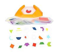Kisangel Puzzle Éducatif de Formes Colorées pour Garçon et Filles Jouet d'apprentissage Précoce 100 Énigmes de Matériau Robuste Développement des Compétences Cognitives